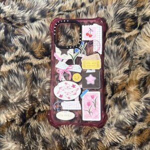 Casetify Pink Sticker Phone Case iPhone 16 Pro Max